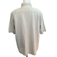Chemise Wrangler Manches Courtes Crème à Poches Stretch Taille L