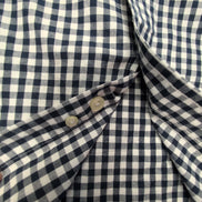 Chemise CHAPS bleu marine à carreaux taille M #179e