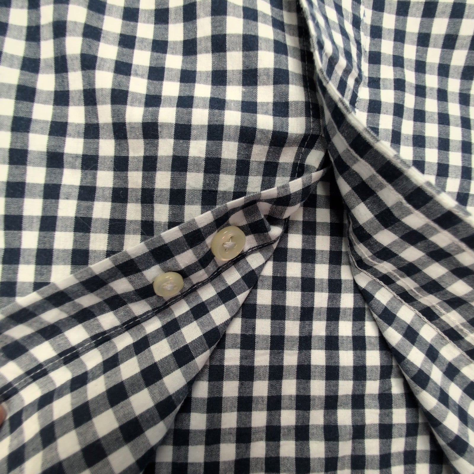 Chemise CHAPS bleu marine à carreaux taille M #179e
