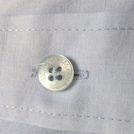 Chemise Giorgio Armani Manches Courtes Bleu Ciel - Taille L/XL (voir mesures)