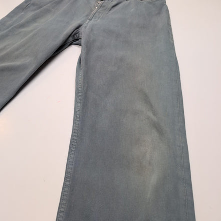 Levi’s 501 Jean W38 L34 Kaki Vintage Pantalon Droit Bouton Homme