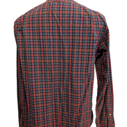 Chemise Polo Ralph Lauren Regent Custom Fit Rouge à carreaux Taille L Sans Logo