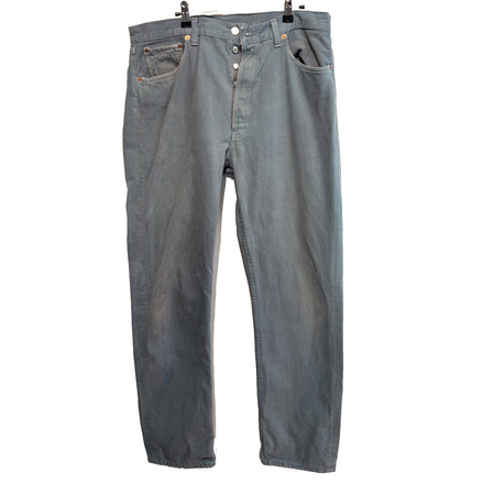 Levi’s 501 Jean W38 L34 Kaki Vintage Pantalon Droit Bouton Homme