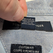 Chemise Tommy Hilfiger Bleu Clair Manches Courtes 1 Poche Taille XL