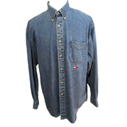 Chemise TOMMY HILFIGER Tommy Jeans en Jean avec Poche Manches Longues - Taille L