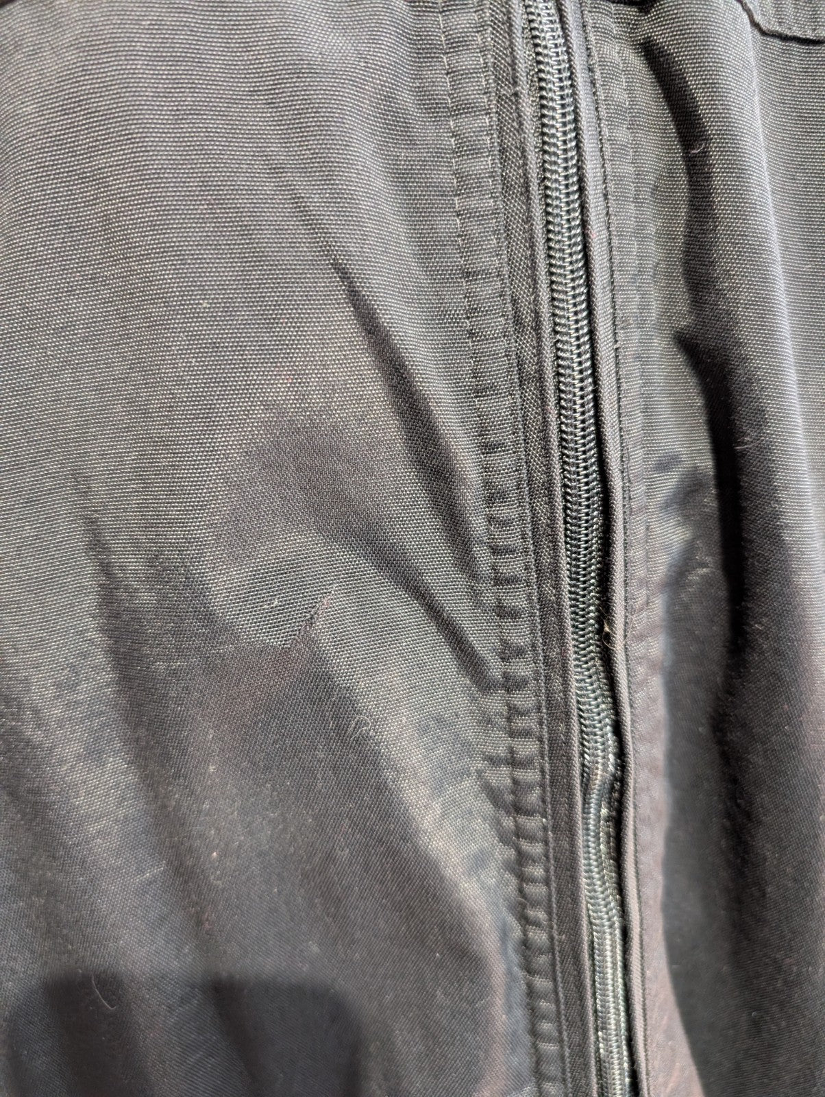 REEBOK Manteau Blouson Vintage Matelassé Noir Gris Capuche Col Taille L | 310BSR