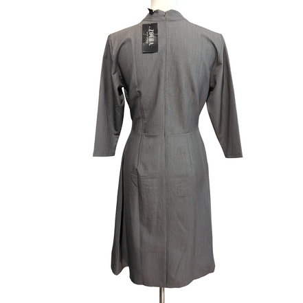 Robe ZOCHA M Grise Manches 3/4 Stretch Neuve Étiquette