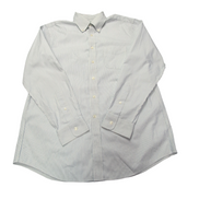 Chemise L.L. Bean rayée bleu manches longues homme taille L