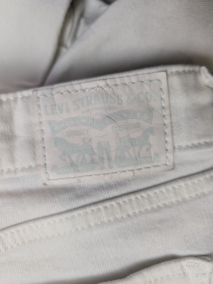 Jean Levi's 711 Skinny Femme Blanc Ultra Stretch Full White W30 L28 T42