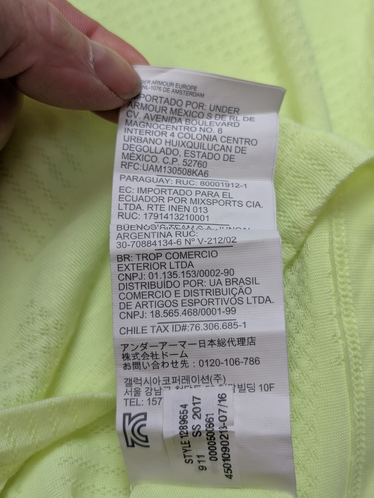 T-shirt de Sport Under Armour HeatGear Jaune Fluo Femme Taille M