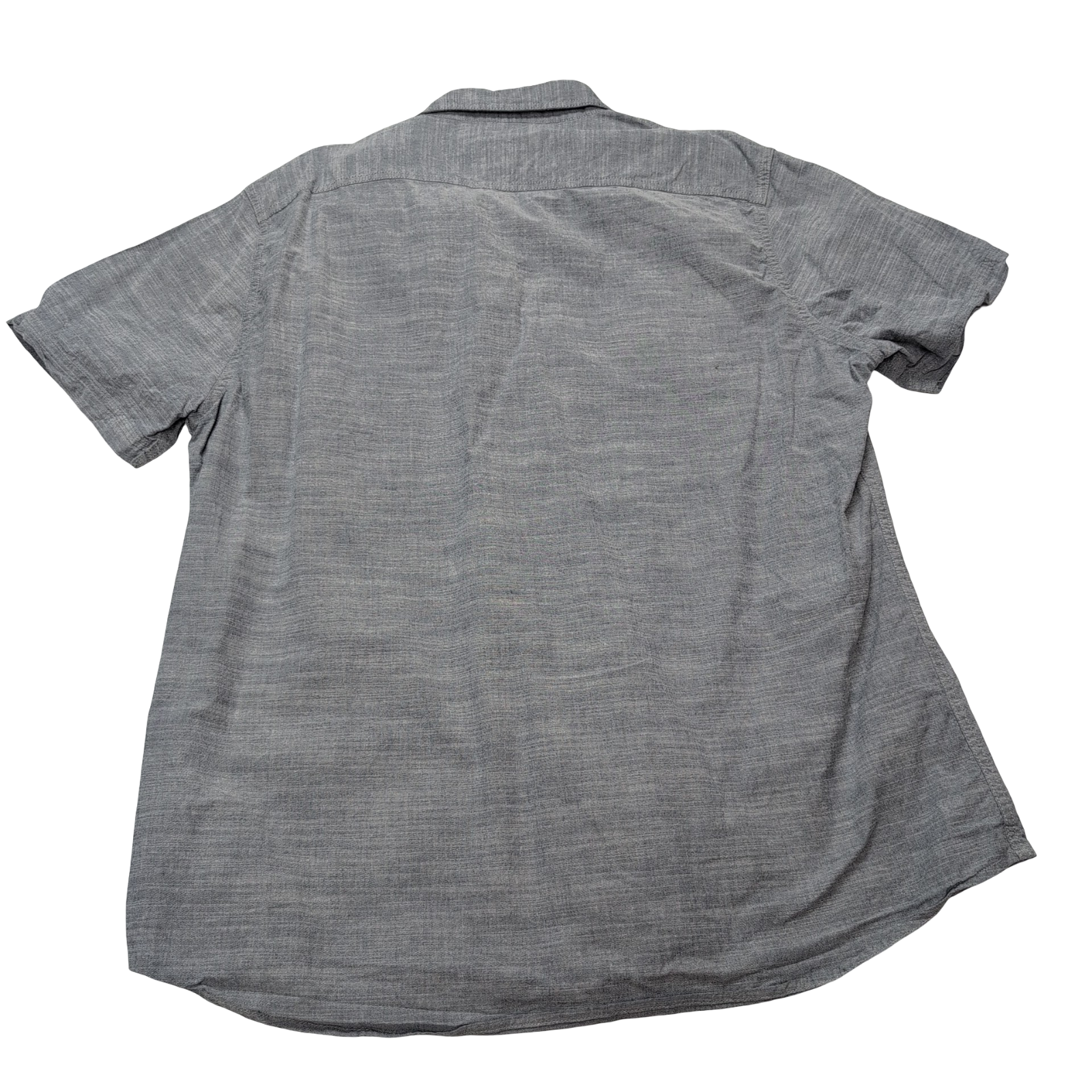 Chemise Lee grise unie stretch manches courtes taille L 2 poches homme