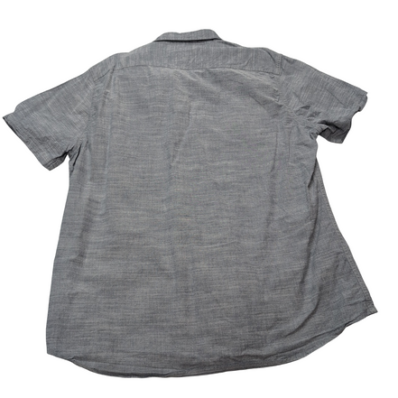 Chemise Lee grise unie stretch manches courtes taille L 2 poches homme