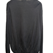 Pull Polo Ralph Lauren noir col V logo rouge Pima Cotton taille XXL