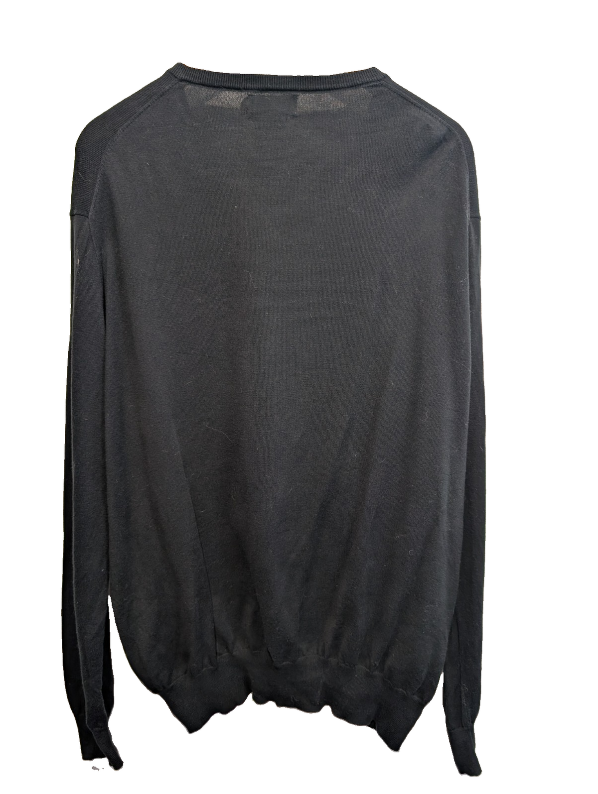 Pull Polo Ralph Lauren noir col V logo rouge Pima Cotton taille XXL