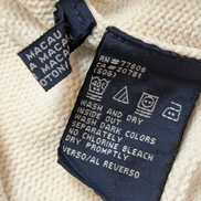 Pull Tommy Hilfiger Homme Col Rond Blanc Cassé Maille Robuste - Taille M