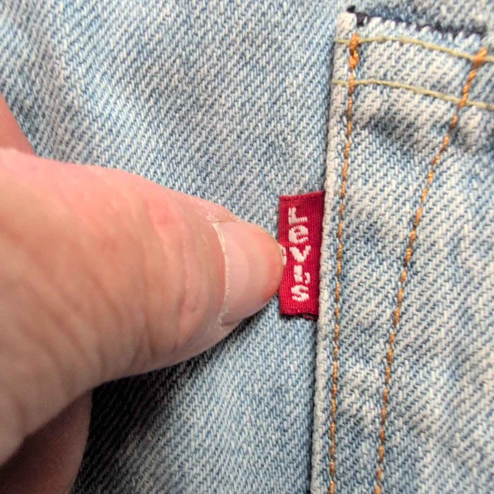 Levi’s 501 Jean Homme W42 L34 Bleu Clair Vintage Pantalon Bouton