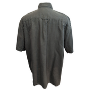 Chemise GAP manches courtes 55% lin 45% coton vert kaki poche XXL