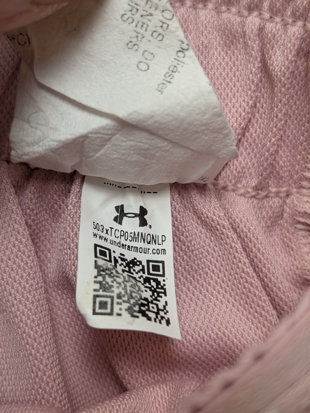 Short Under Armour Rose Pâle Coupe Large - Femme Taille XS