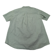 Chemise CHAPS verte à carreaux manches courtes taille L #143e