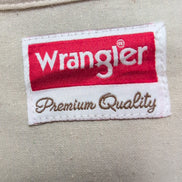 Chemise Wrangler Manches Courtes Crème à Poches Taille XL