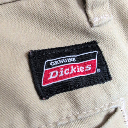 Short Dickies Cargo Beige Homme W38 Multi Poches Coupe Droite Très Bon État