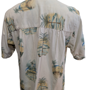 Chemise Hawaïenne Joe Marlin Coton & Rayon Blanc Cassé - Taille L