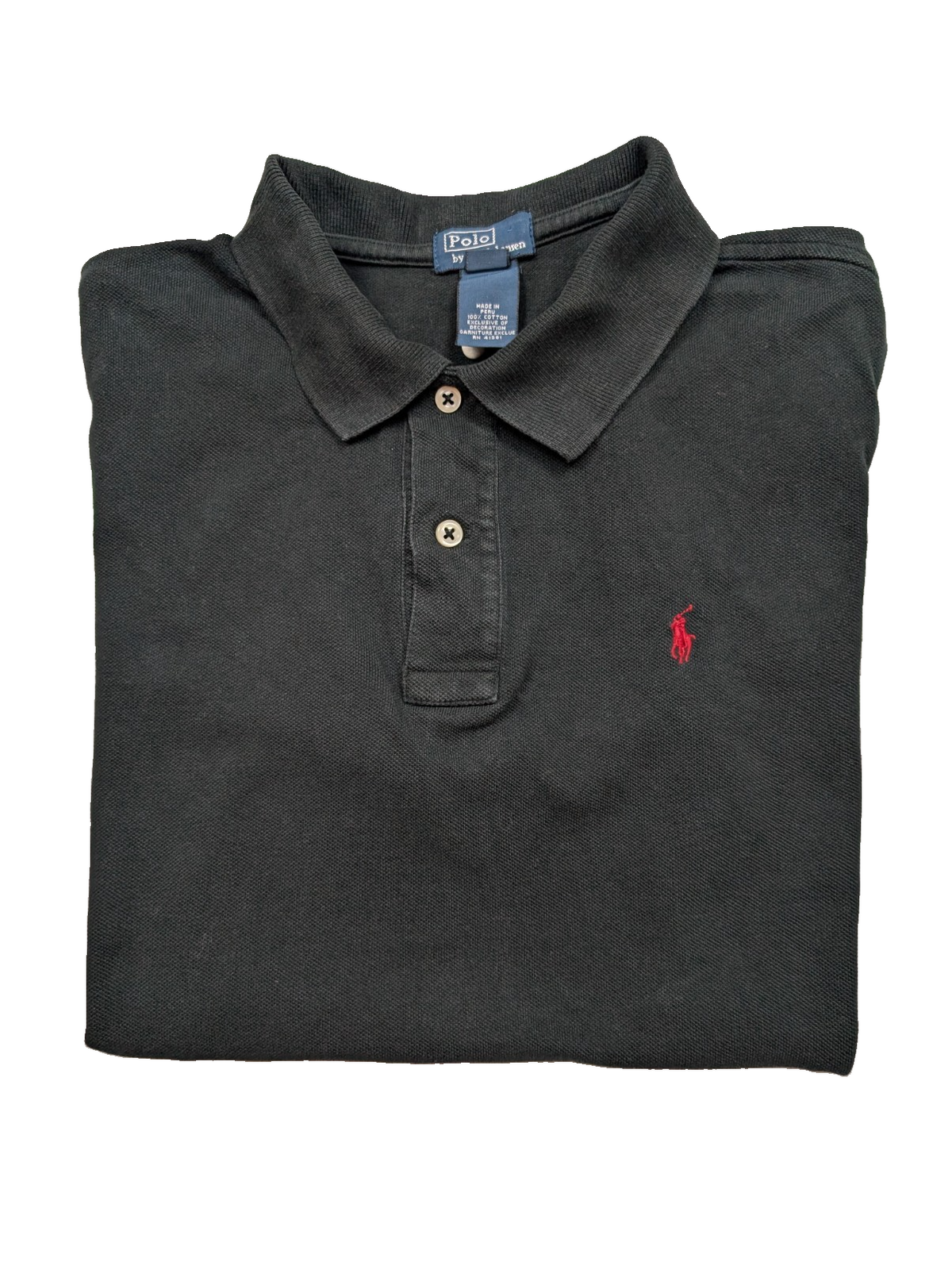 Polo manches courtes Polo Ralph Lauren XL 18-20 S noir logo rouge