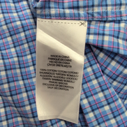 Chemise Ralph Lauren M Stretch Bleue Rose Carreaux Button Down Shirt