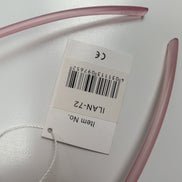 Lunettes de soleil teintées rouge style Y2K monture métal et branches PVC