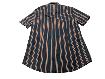 Chemise manches courtes Guess noir à rayures taille M #119msch