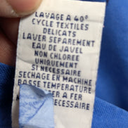 Ralph Lauren Chemise L Bleu Uni Logo Rose Fluo Manches courtes