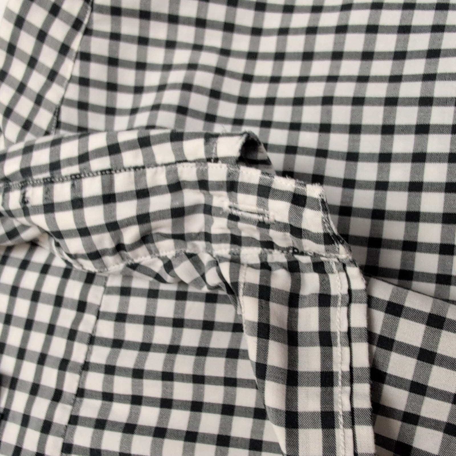 Chemise Polo Ralph Lauren XL Yarmouth Carreaux Noir Blanc Coton Logo Noir