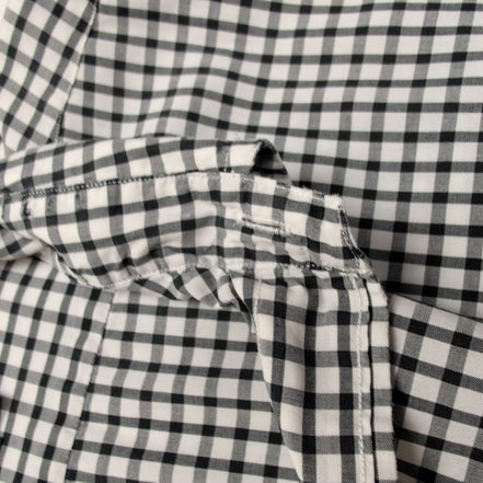 Chemise Polo Ralph Lauren XL Yarmouth Carreaux Noir Blanc Coton Logo Noir