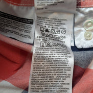 Chemise Levi's à Carreaux Rouge Blanc Bleu - Effet Lin Manches Longues T.XL