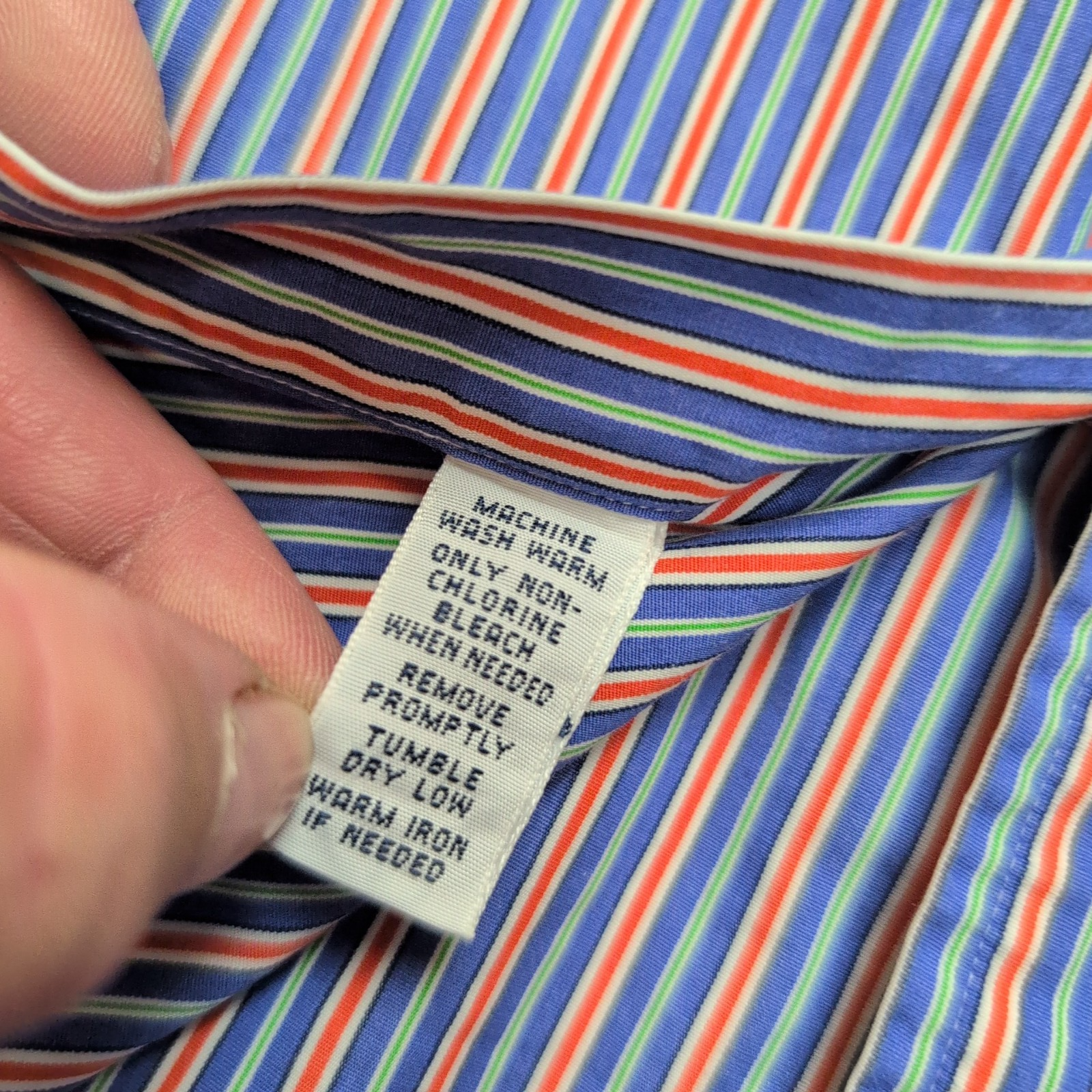 Chemise Ralph Lauren XXL Custom Fit Made in Hong Kong Rayures Coton