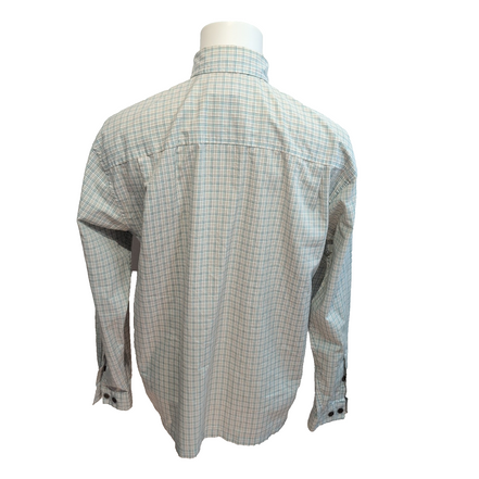 Chemise Patagonia M Verte Blanche Carreaux Ventilée 2 Poches Outdoor