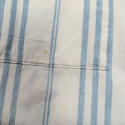 Chemise Dockers Blanche Rayures Manches Courtes Coton 2 Poches Taille L