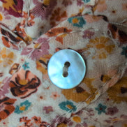 Chemise Femme 3 Étoiles M Fleurie Made in Italy Boutons Nacrés