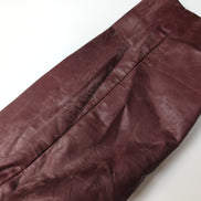 Veste Cuir Femme Bordeaux Berman's 14 L Doublure Amovible Vintage |51c