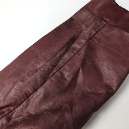 Veste Cuir Femme Bordeaux Berman's 14 L Doublure Amovible Vintage |51c