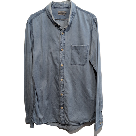 Chemise Calvin Klein bleue jean slim fit taille M #205e