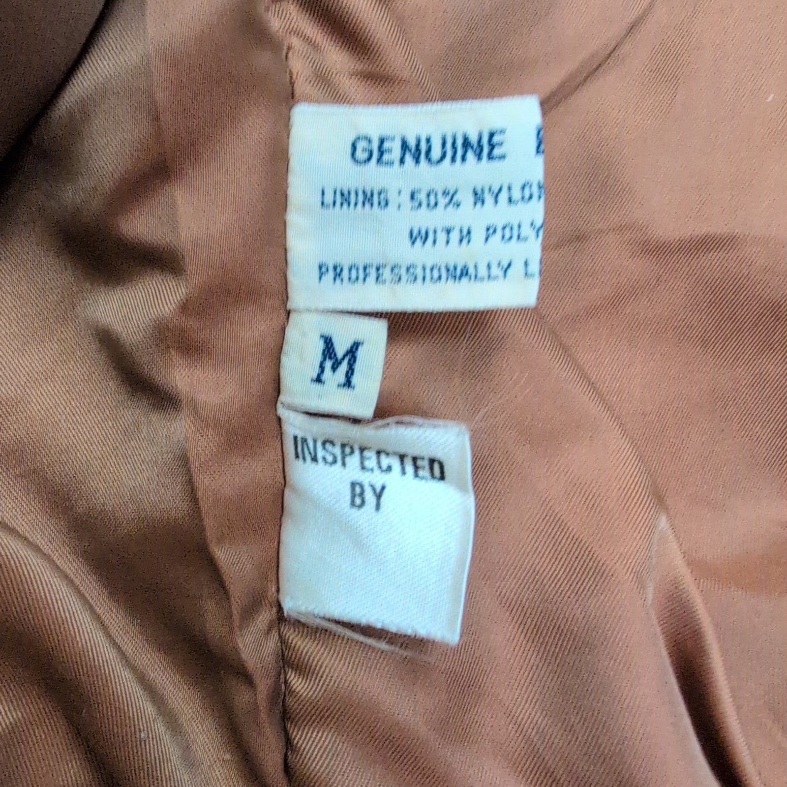 Blouson cuir et daim Paris Sport Club marron clair pour femme taille M #35c
