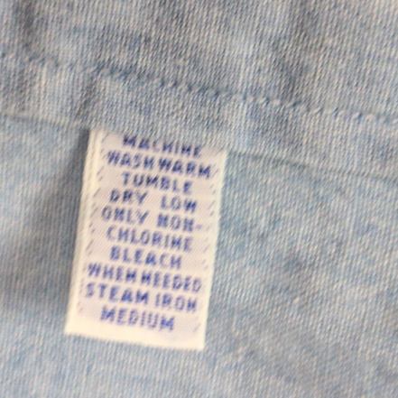 Chemise Ralph Lauren L Bleu Jean Montana 94 B-Bar Ranch WCC Broderie effet Or