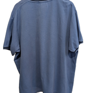 T-shirt Polo Ralph Lauren XL bleu ciel col V coton épais logo brodé