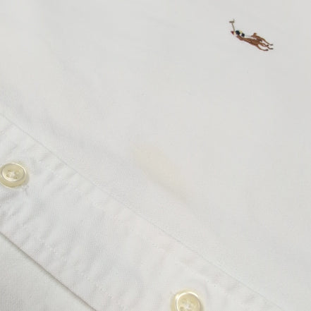Chemise Ralph Lauren 4XL Blanche Manches Courtes Classic Fit Logo
