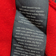 Pull Femme Tommy Hilfiger Col V Losanges Rouge - Détails Dorés  Taille L