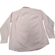 Chemise L.L. Bean blanche à rayures rouges taille L #137e