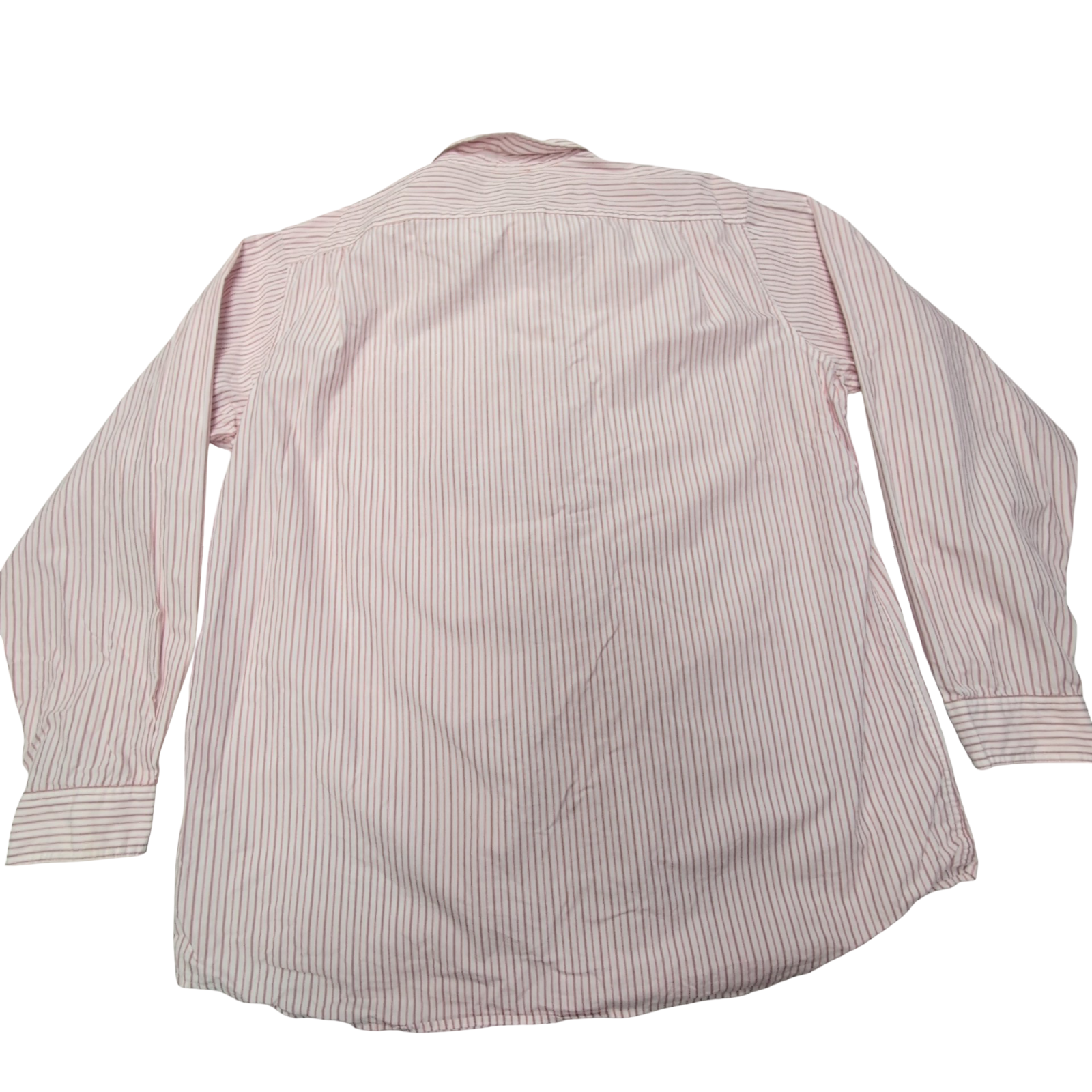 Chemise L.L. Bean blanche à rayures rouges taille L #137e