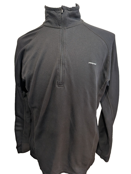 Sweat Fin Patagonia Noir Col Zippé - Taille L - Sport & Running