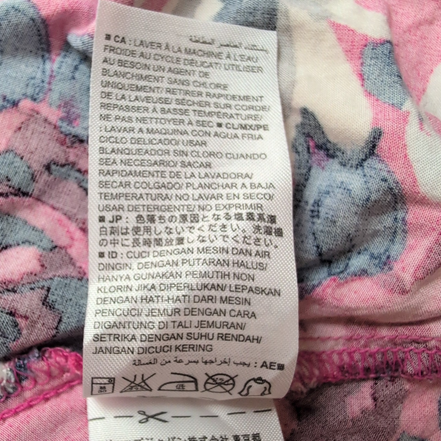 Robe d'été femme taille L rose vif à fleurs bretelles réglables viscose